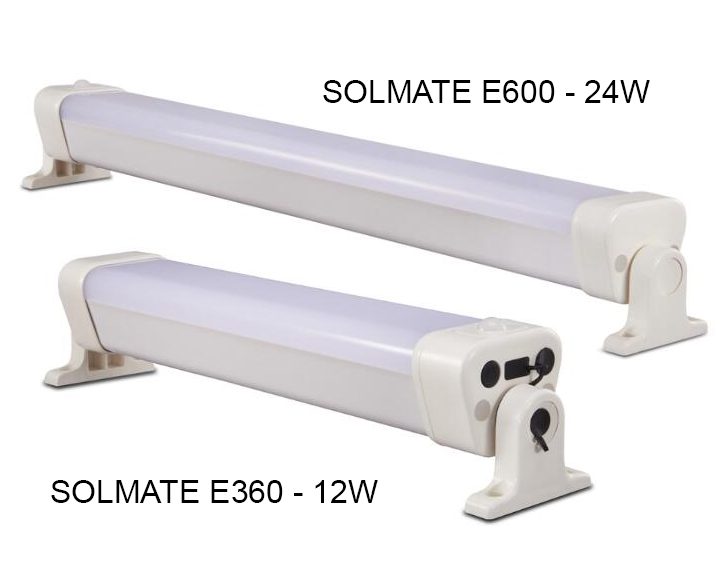 2 tailles : SOLMATE E360 - 12W et SOLMATE E600 - 24W