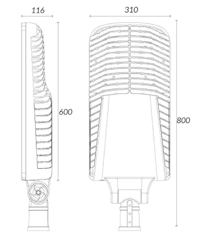 Dimensions lampe THOR