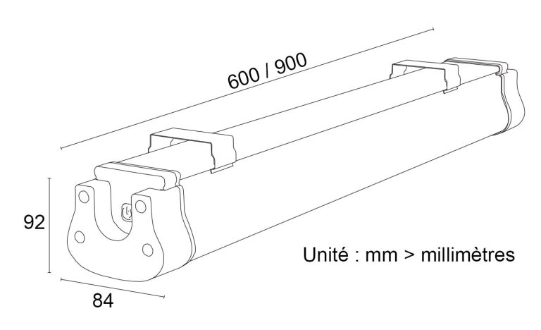 Dimensions éclairages solaires APOLLO