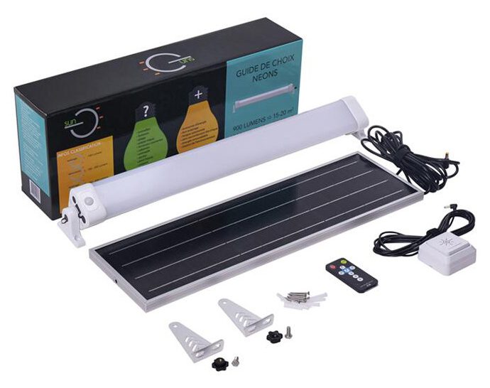 Kit lampe + panneau solaire SOLMATE 24W