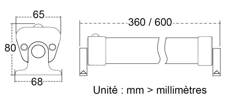 Dimensions éclairages solaires APOLLO