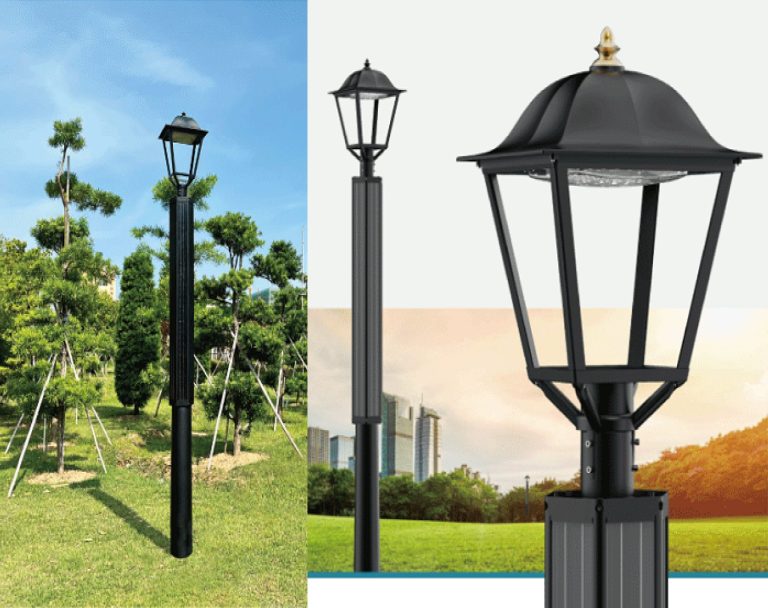 Lampadaire solaire ZEUS pour parcs et jardins