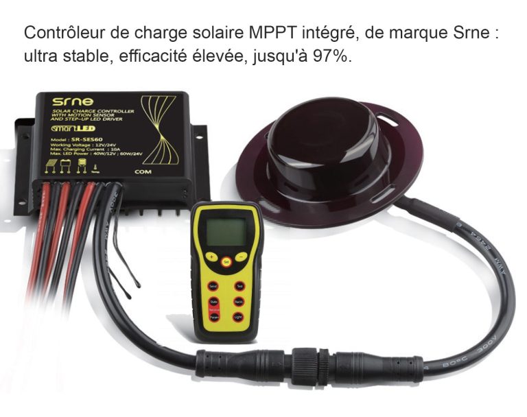 Contrôleur de charge solaire MPPT intégré